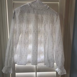 Gap long sleeve ruffle top